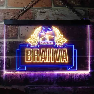 Brahva Beer Logo 1 Neon-Like LED Sign