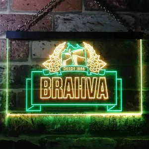 Brahva Beer Logo 1 Neon-Like LED Sign