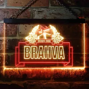 Brahva Beer Logo 1 Neon-Like LED Sign