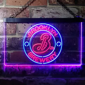 Brooklyn Brewery Logo 1 Neon-Like LED Sign