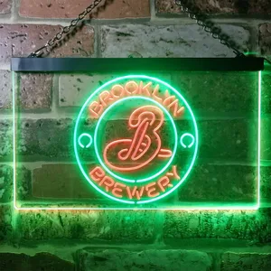 Brooklyn Brewery Logo 1 Neon-Like LED Sign