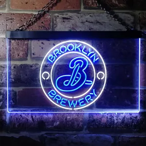 Brooklyn Brewery Logo 1 Neon-Like LED Sign