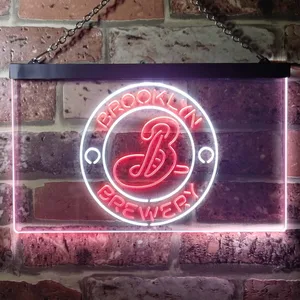 Brooklyn Brewery Logo 1 Neon-Like LED Sign