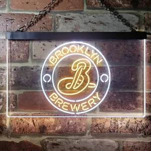 Brooklyn Brewery Logo 1 Neon-Like LED Sign