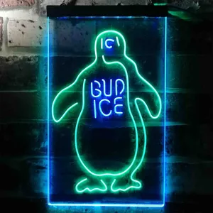 Bud Ice Penguin Neon-Like LED Sign