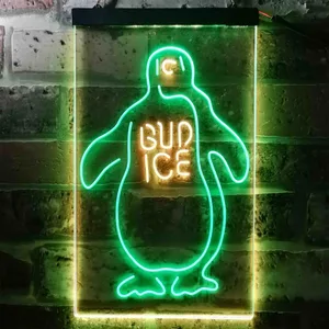 Bud Ice Penguin Neon-Like LED Sign