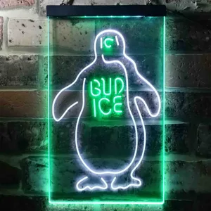 Bud Ice Penguin Neon-Like LED Sign