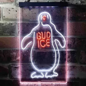 Bud Ice Penguin Neon-Like LED Sign