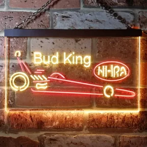 Bud King Dragster Neon-Like LED Sign