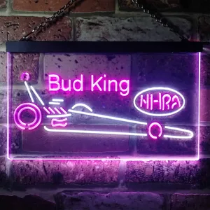 Bud King Dragster Neon-Like LED Sign