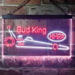 Bud King Dragster Neon-Like LED Sign