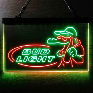 Bud Light Alligator Neon-Like LED Sign