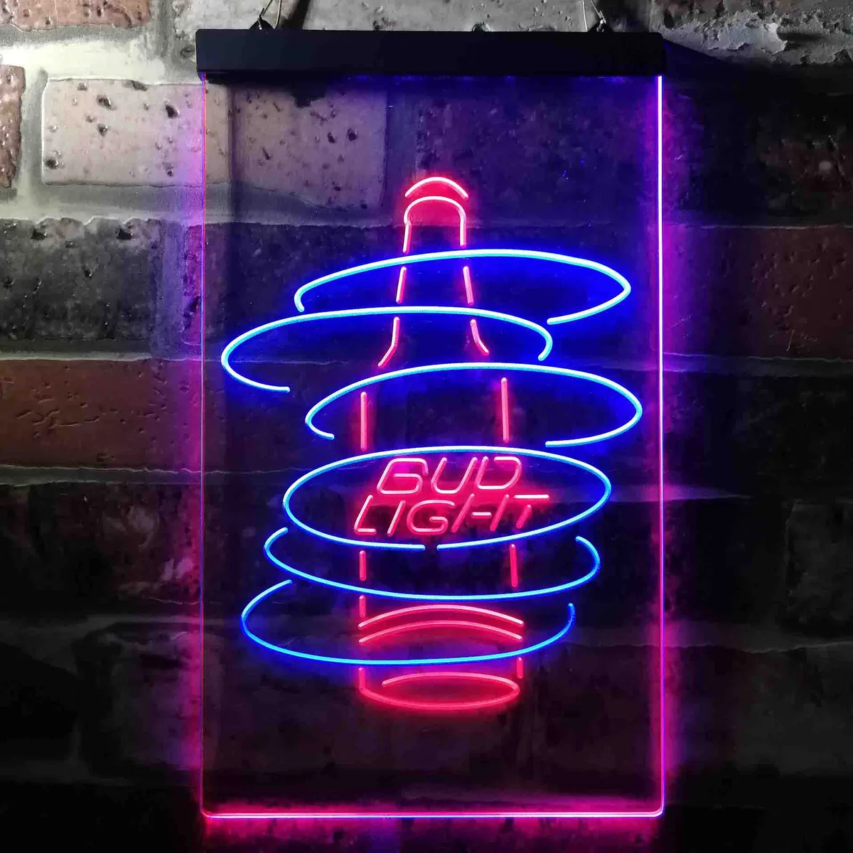 Bud Light Beer Bottle Neon-Like LED Sign