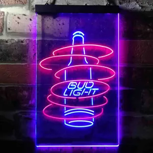 Bud Light Beer Bottle Neon-Like LED Sign