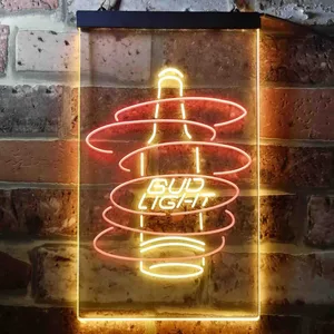 Bud Light Beer Bottle Neon-Like LED Sign