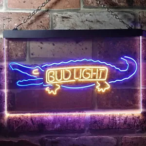 Bud Light Crocodile Neon-Like LED Sign