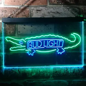Bud Light Crocodile Neon-Like LED Sign