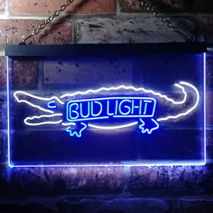 Bud Light Crocodile Neon-Like LED Sign