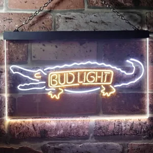 Bud Light Crocodile Neon-Like LED Sign