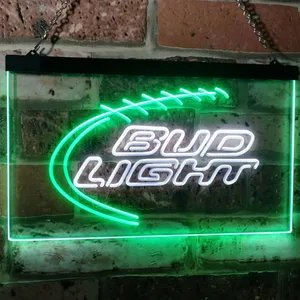 Bud Light Football Neon-Like LED Sign