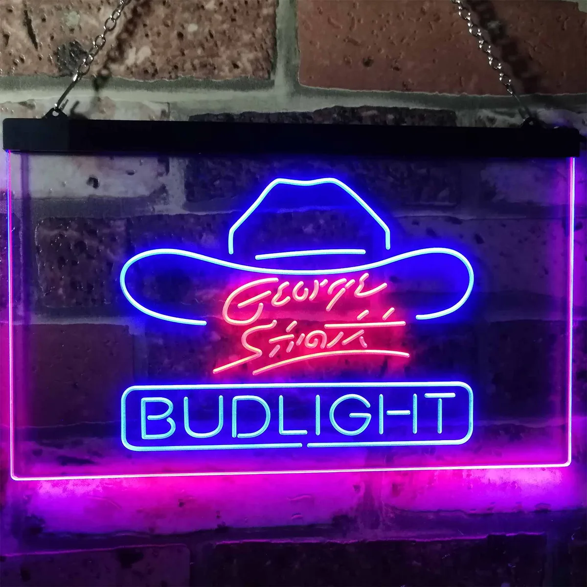 Bud Light George Strait Neon-Like LED Sign