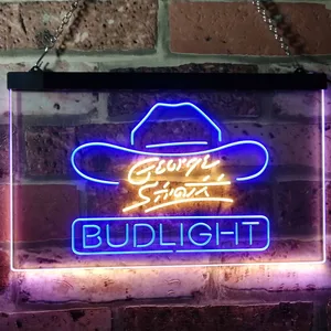 Bud Light George Strait Neon-Like LED Sign