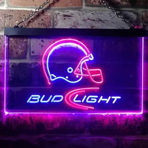 Bud Light Helmet Neon-Like LED Sign