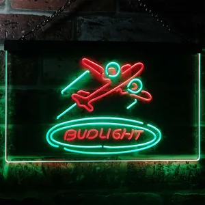 Bud Light Plane Neon-Like LED Sign