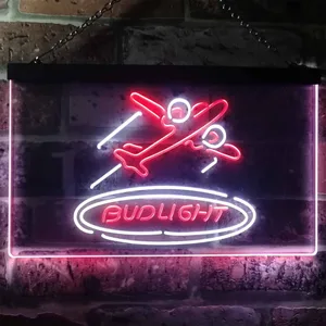 Bud Light Plane Neon-Like LED Sign