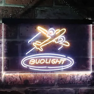 Bud Light Plane Neon-Like LED Sign