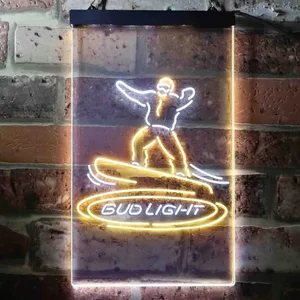Bud Light Snowboarder Neon-Like LED Sign