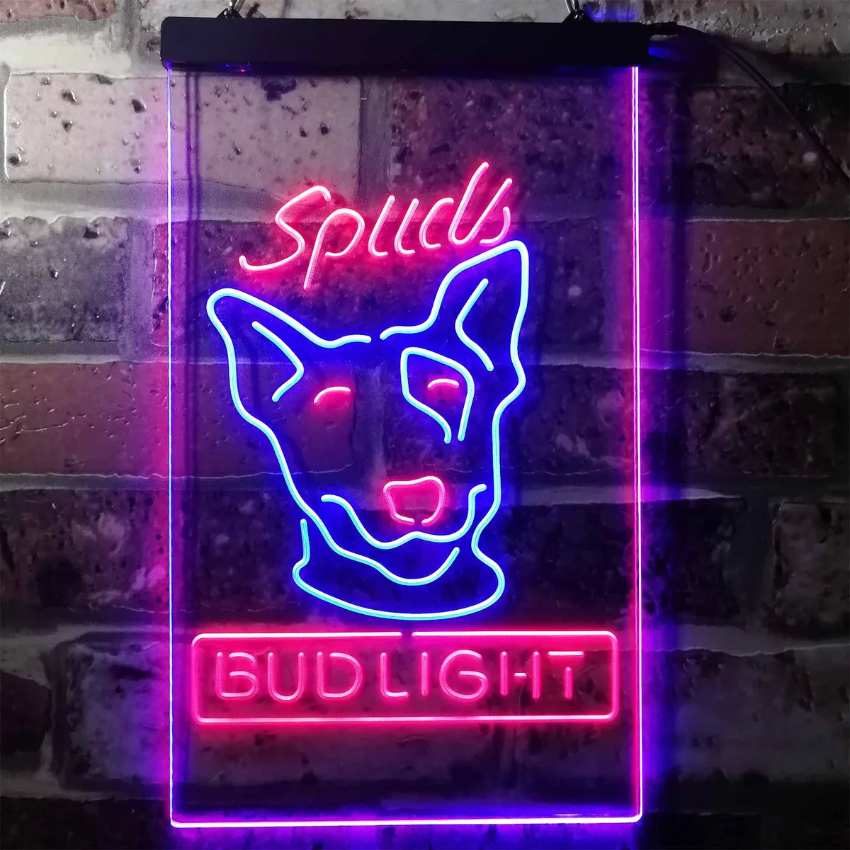 Bud Light Spuds Dog Neon-Like LED Sign
