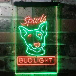 Bud Light Spuds Dog Neon-Like LED Sign