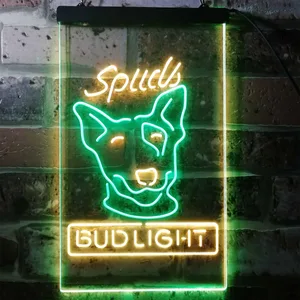 Bud Light Spuds Dog Neon-Like LED Sign
