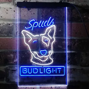 Bud Light Spuds Dog Neon-Like LED Sign