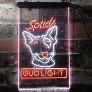 Bud Light Spuds Dog Neon-Like LED Sign