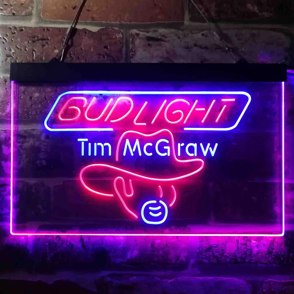 Bud Light Tim McGraw Neon-Like LED Sign