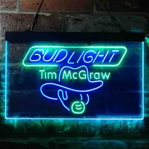 Bud Light Tim McGraw Neon-Like LED Sign
