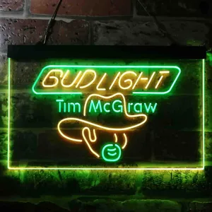 Bud Light Tim McGraw Neon-Like LED Sign