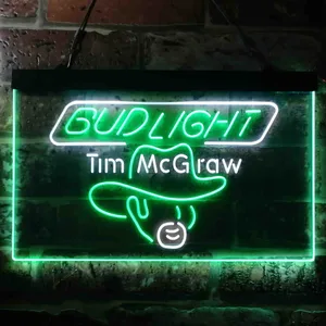 Bud Light Tim McGraw Neon-Like LED Sign