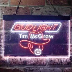 Bud Light Tim McGraw Neon-Like LED Sign
