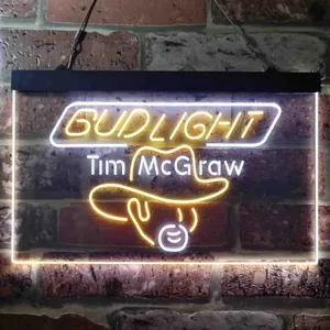 Bud Light Tim McGraw Neon-Like LED Sign