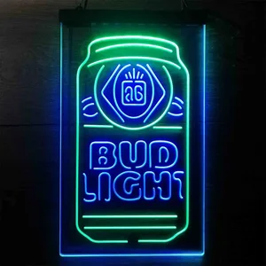 Budlight Beer Can Neon-Like LED Sign