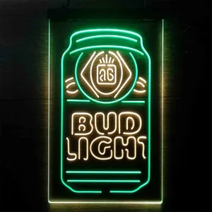 Budlight Beer Can Neon-Like LED Sign