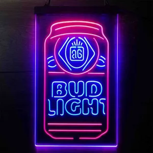 Budlight Beer Can Neon-Like LED Sign