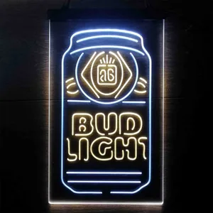 Budlight Beer Can Neon-Like LED Sign