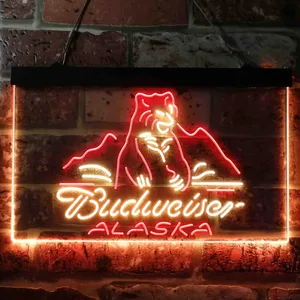 Budweiser Alaska Bear Neon-Like LED Sign