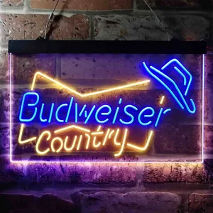 Budweiser Country Cowboy Neon-Like LED Sign