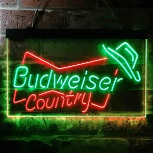 Budweiser Country Cowboy Neon-Like LED Sign