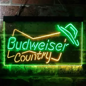 Budweiser Country Cowboy Neon-Like LED Sign